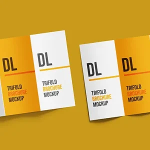 موکاپ بروشور سه لت کد 909096