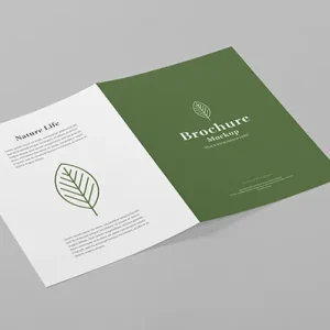 موکاپ بروشور دو لت سایز A5 کد 909113