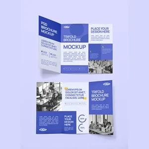 موکاپ بروشور سه لت کد 909095