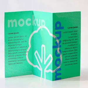 موکاپ بروشور سه لت کد 909092