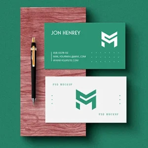 طرح لایه باز موکاپ کارت ویزیت کد3