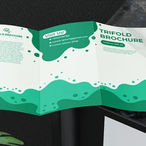 موکاپ بروشور سه لت کد 909107